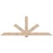 Ekena Millwork Kennewick Smooth Timber Gable Bracket, Douglas Fir, 96"W x 36"H x 3 1/2"D x 5 1/2"F, 9/12 Pitch GBW096X36X0406KEN00SDF - alternate 1